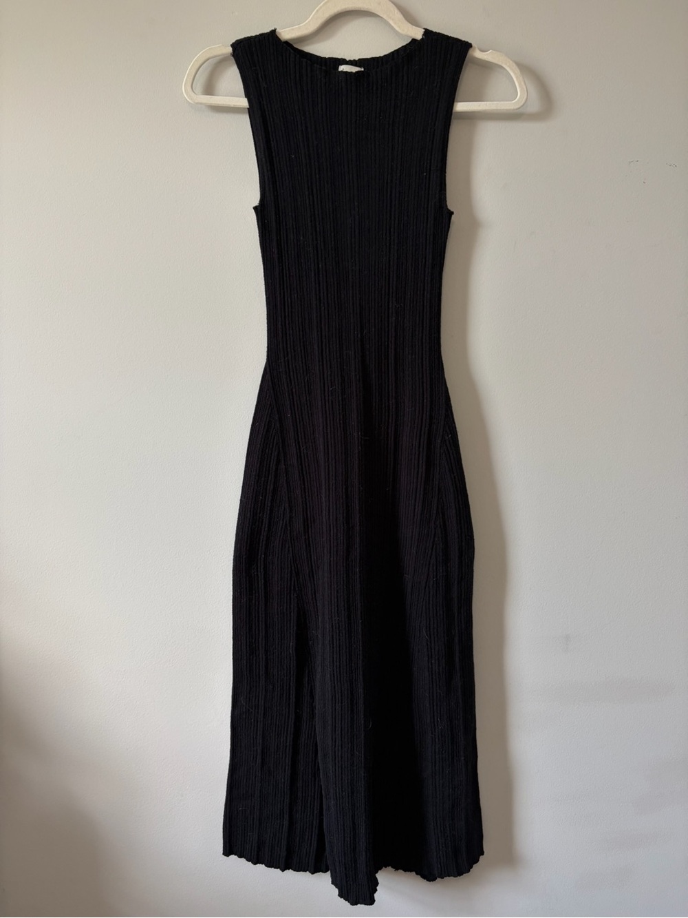 a new day Black Ribbed Sleeveless Maxi Dress